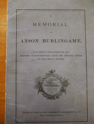 Anson Burlingame Memorial